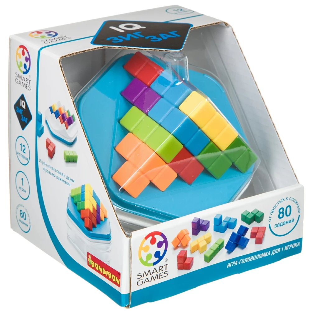 Logical game Bondibon IQ-Zigzag