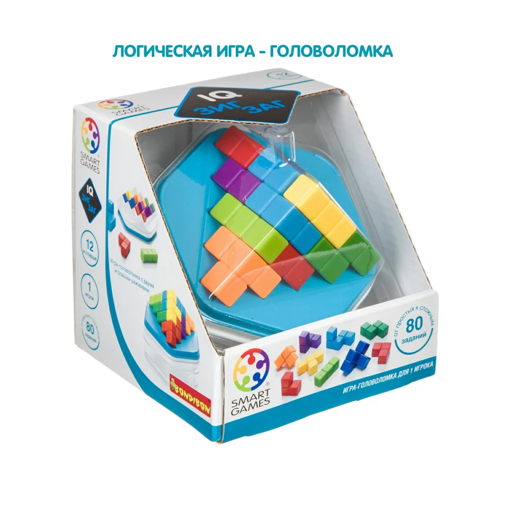 Logical game Bondibon IQ-Zigzag