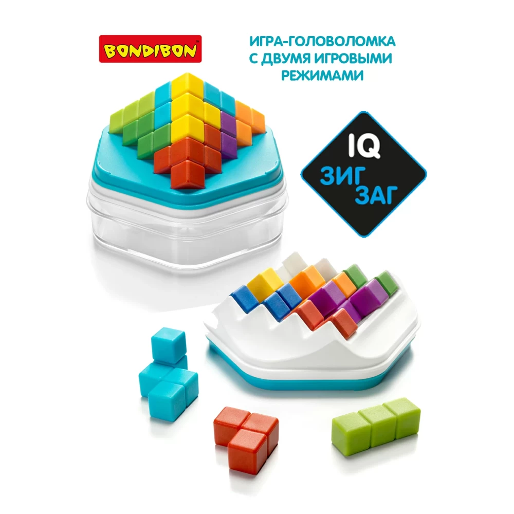 Logical game Bondibon IQ-Zigzag