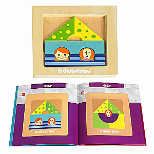Logical game Duet puzzle - Circus performers Lev and Lyova