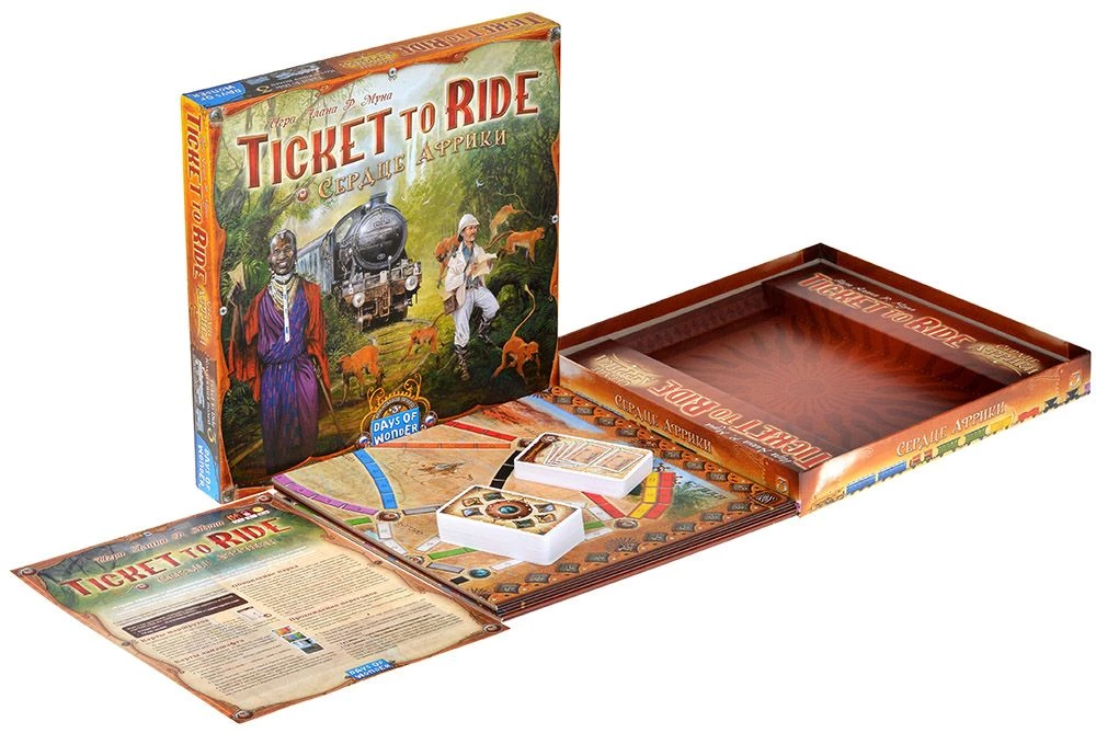 Board Game - Ticket to Ride: Heart of Africa (expansion)