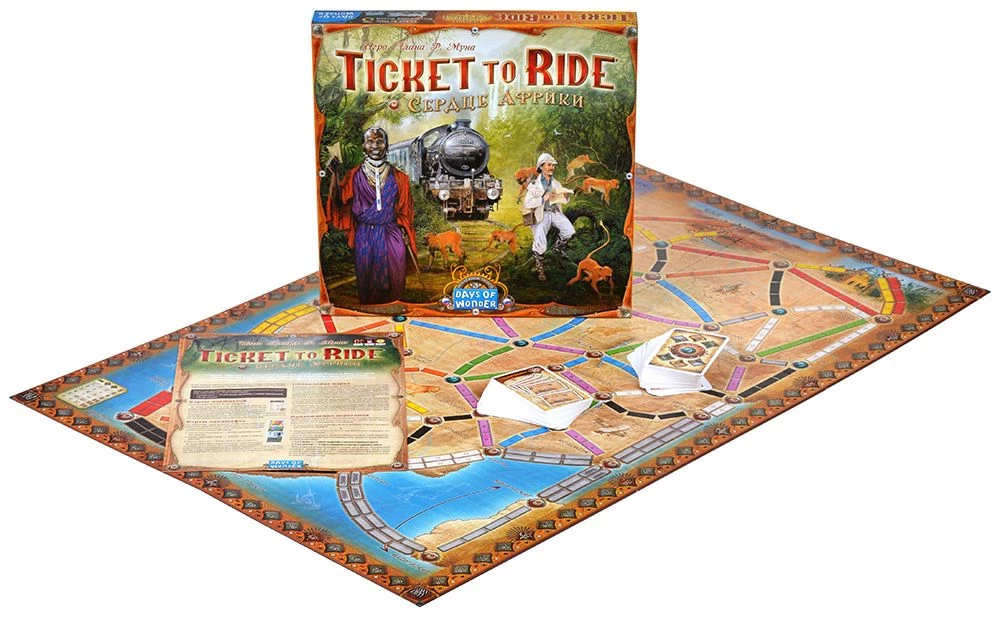 Board Game - Ticket to Ride: Heart of Africa (expansion)