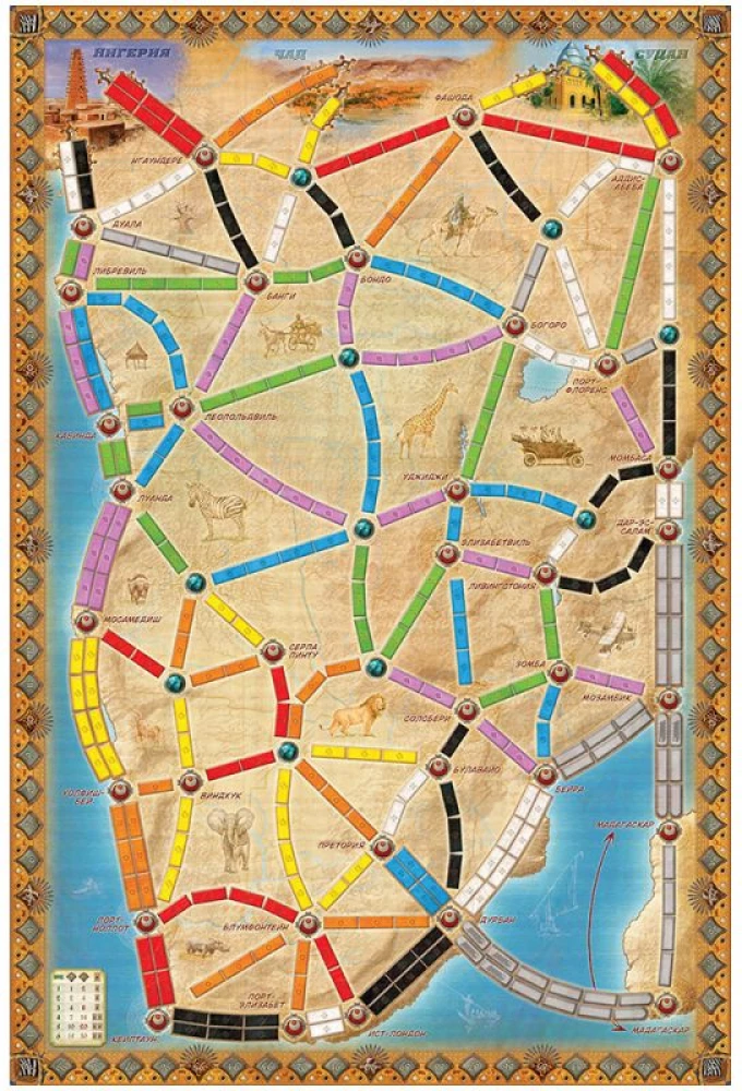 Board Game - Ticket to Ride: Heart of Africa (expansion)