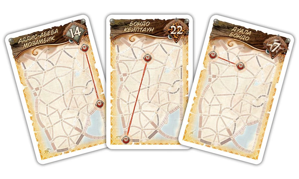 Board Game - Ticket to Ride: Heart of Africa (expansion)