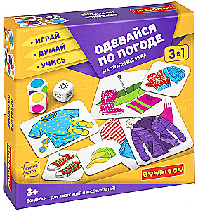 Board game 3 in 1 Dress for the weather