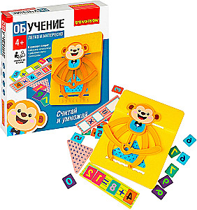Board game Bondibon Count and multiply, monkey