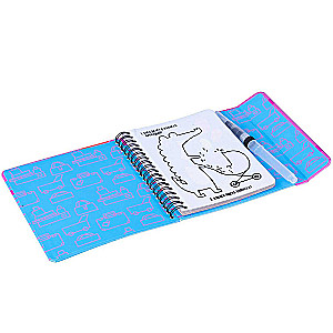 Compact educational games for travel Water coloring books. Reusable