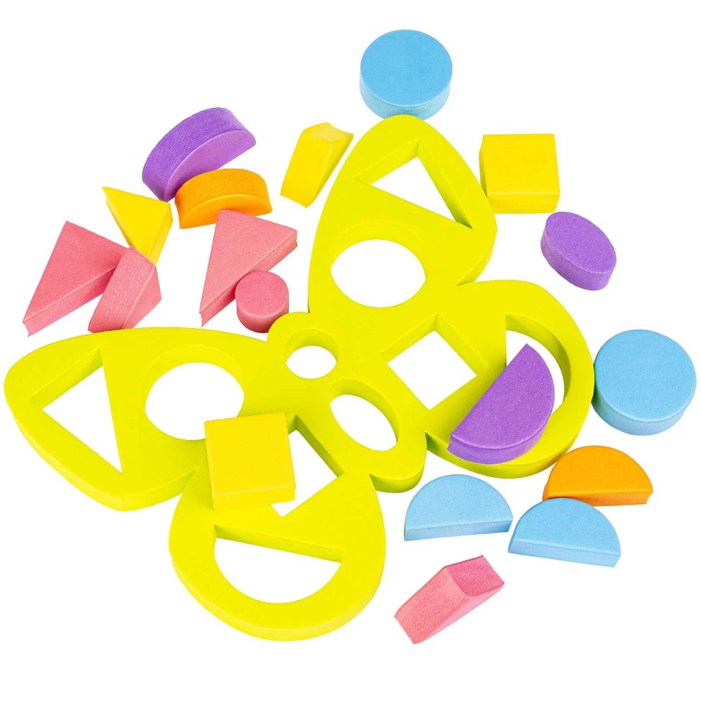 Soft figured puzzle Butterfly. Studying shapes