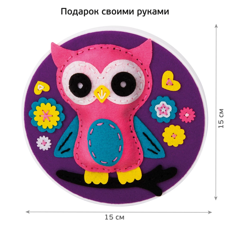 Feltu paneļi uz rāmjiem - Pūce