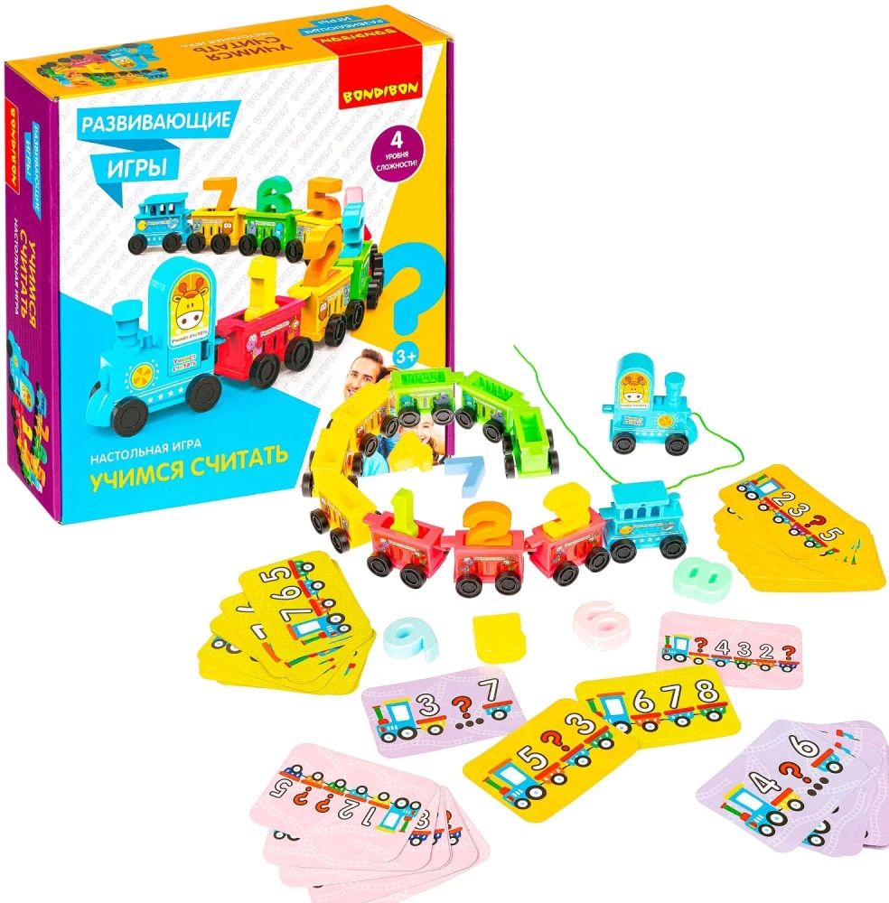 Educational board games Bondibon Learning to count