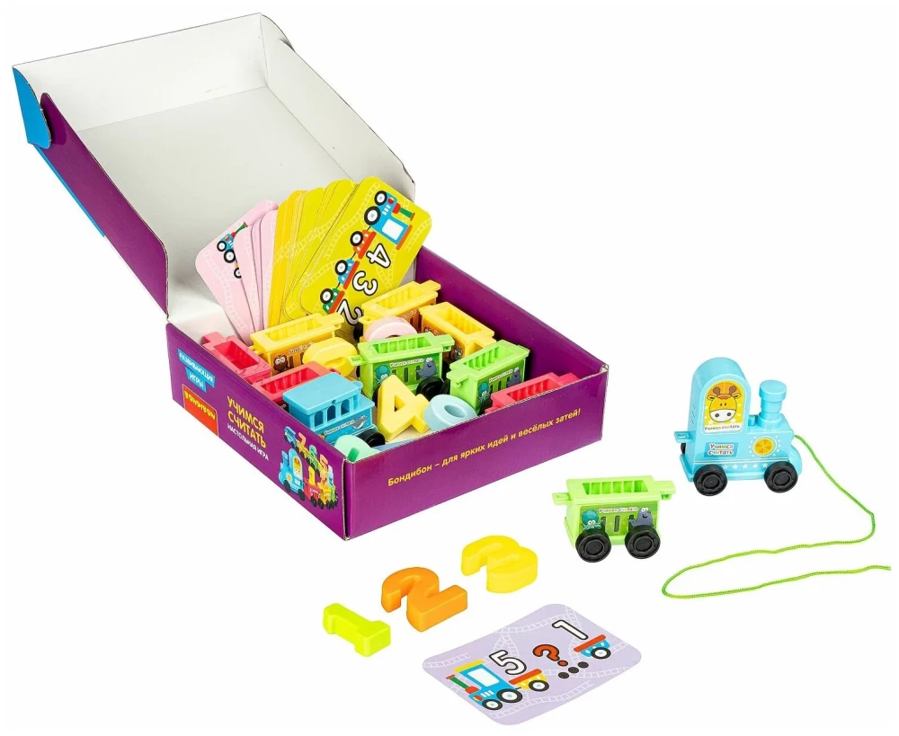 Educational board games Bondibon Learning to count