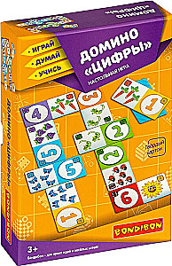 Board game Dominoes. Numbers