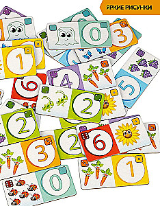 Board game Dominoes. Numbers