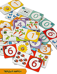 Board game Dominoes. Numbers