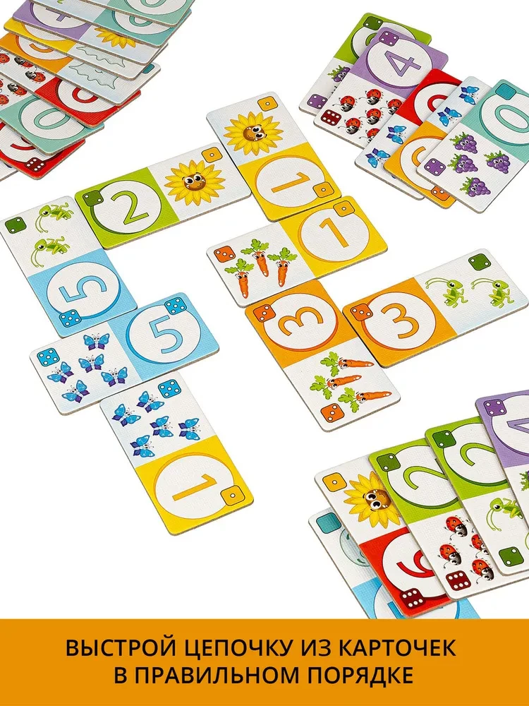 Board game Dominoes. Numbers