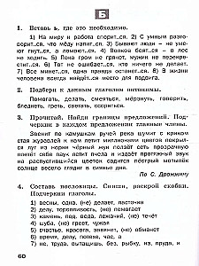 Russian language. 4th grade. Multi-level tasks