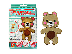 Мягкая игрушка из фетра своими руками - Медвежонок