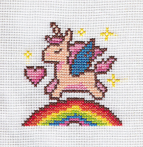 Children's embroidery kit Unicorn