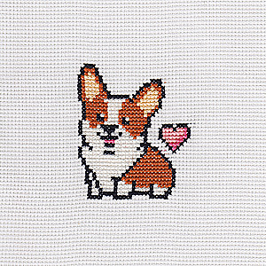 Embroidery kit Corgi