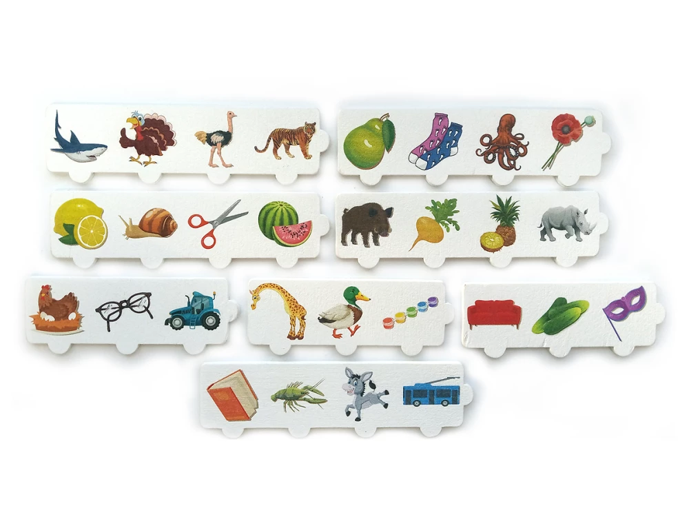 Puzzle drewniane - Układaj i czytaj