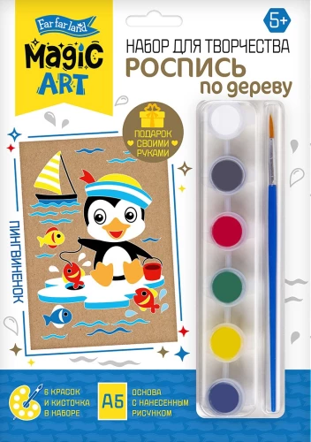 Set for painting on wood Little Penguin
