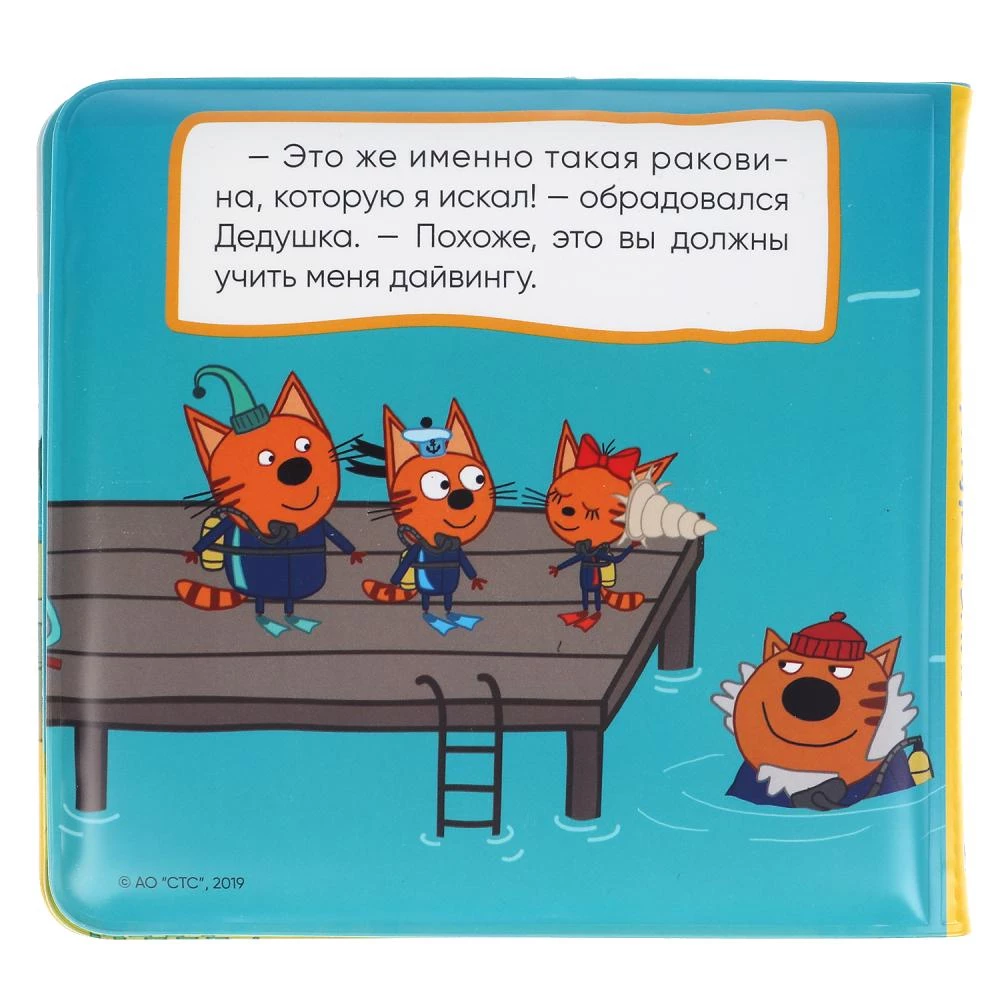 Splash Book for Bath. Three Cats. Underwater Adventures