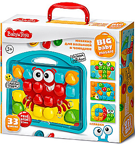 Mosaic for Toddlers in a Suitcase Crab