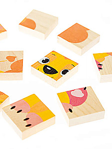 Drewniane puzzle dla maluchów Lwiątko. 12 elementów
