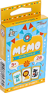 Galda spēle Memo. Dzīvnieki