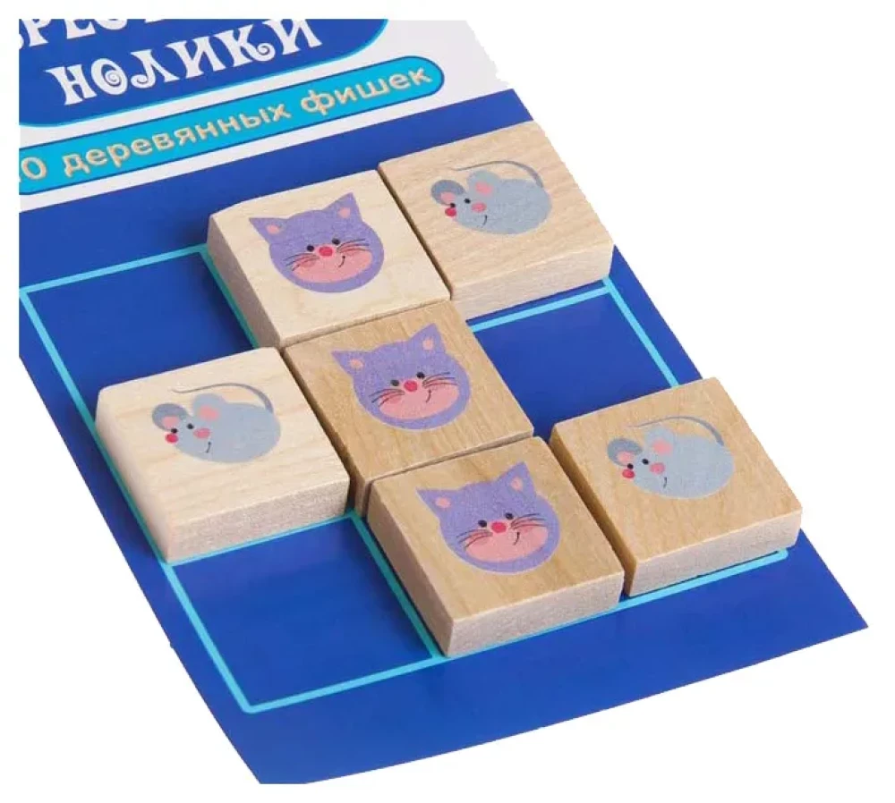Tic-Tac-Toe Board Game. Cats and Mice