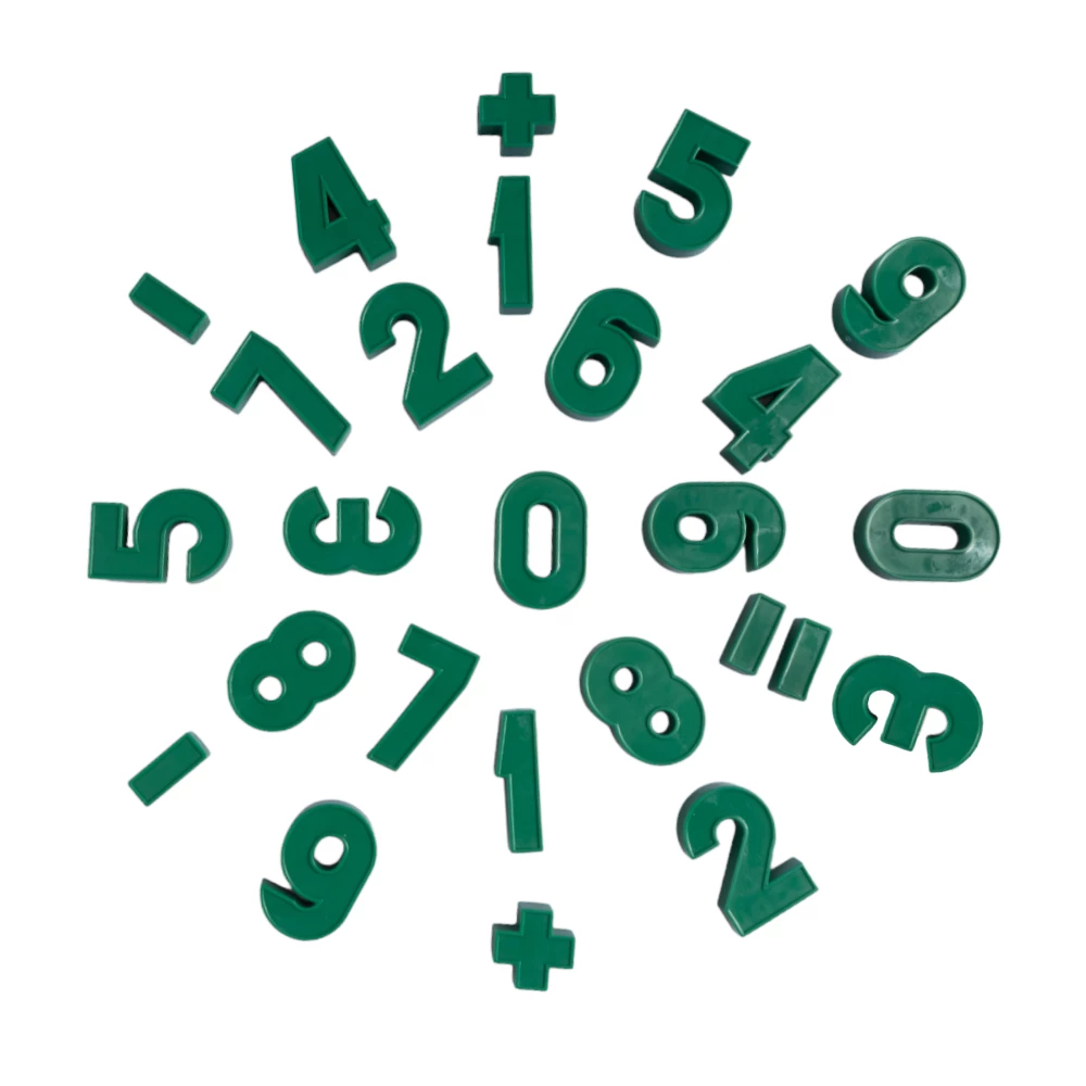 Set of Plastic Magnetic Numbers and Signs