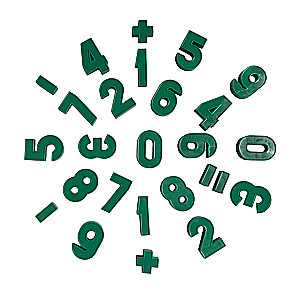 Set of Plastic Magnetic Numbers and Signs