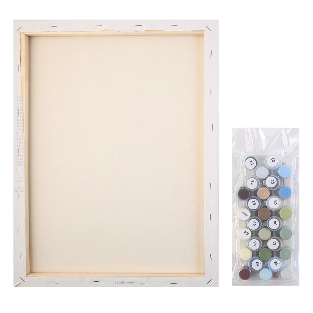 Numbered painting Molly with foil 40x50 Golden Rye