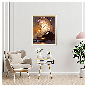 Numbered Painting Molly (40x50) Night Owl Barn Owl