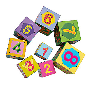 Developing pyramid of blocks Forest inhabitants 8 in 1