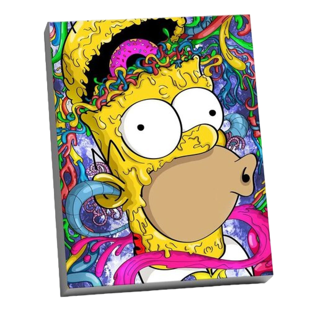 Numbered painting Molly (40x50) Homer with a donut
