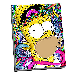 Numbered painting Molly (40x50) Homer with a donut