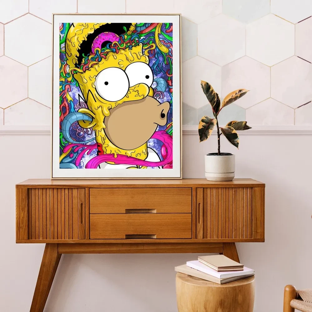Numbered painting Molly (40x50) Homer with a donut