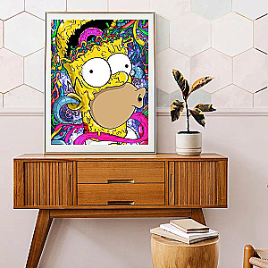Numbered painting Molly (40x50) Homer with a donut
