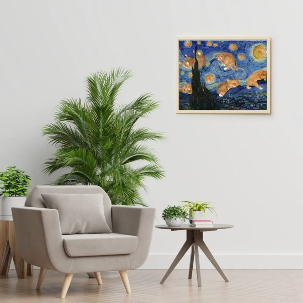 Painting by numbers Molly (40x50) Fluffy Night