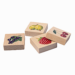 Wooden Lotto Vegetables and Fruits