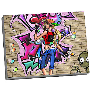 Molly Numbered Painting (40x50) Pop Art in Graffiti Style