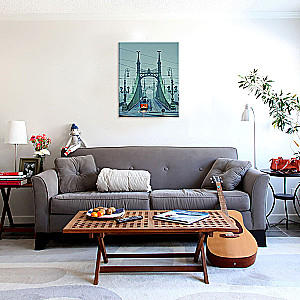 Numbered painting Molly (40x50) Budapest. Liberty Bridge