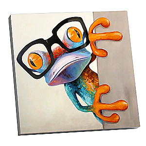 Numbered painting Molly (20x20) Inquisitive frog