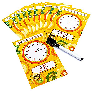 Educational game Write-Erase What time is it