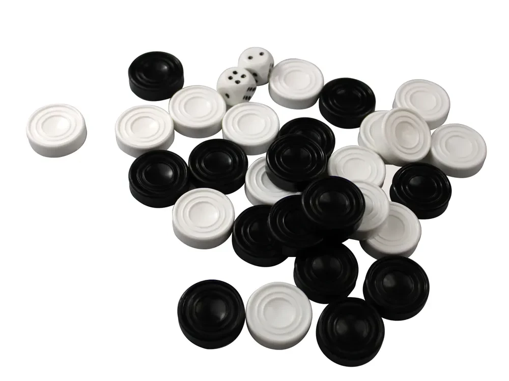 Classic Board Game Checkers-Backgammon