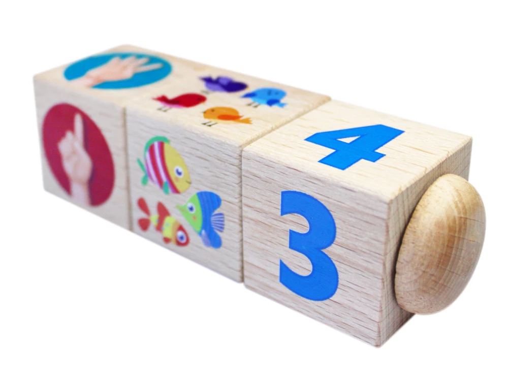 Wooden Cubes on the Axis Count