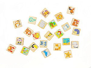 Developing wooden puzzles Who Lives Where