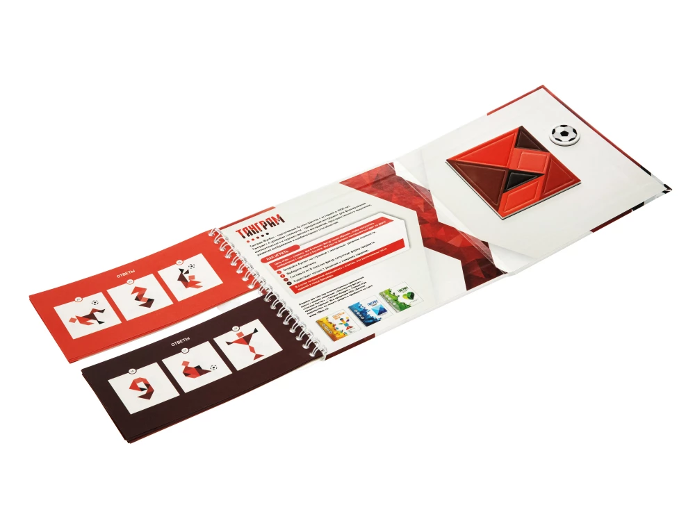 Magnetic Puzzle Game Tangram. Football