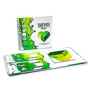 Magnetyczna gra-zagadka Tangram. Listek